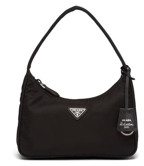 prada nylon mini pouch|prada nylon small handbag.